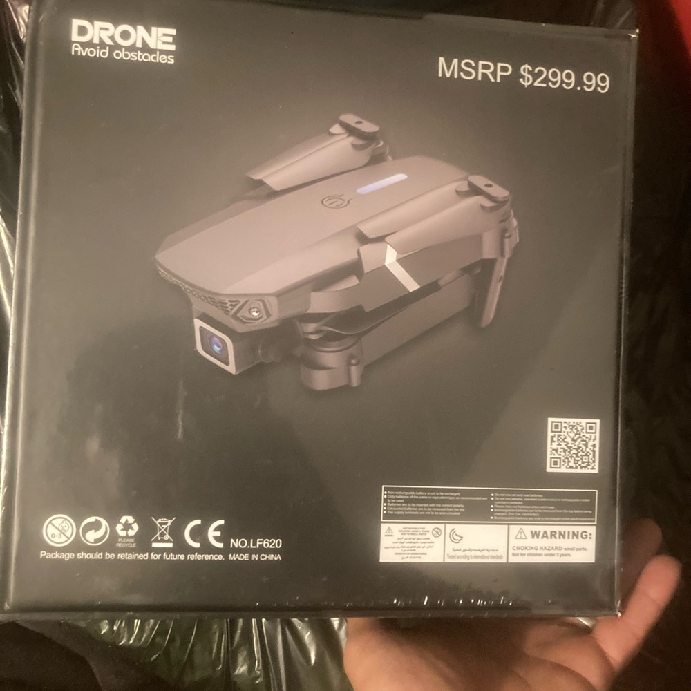 Gray Foldable Drone with Camera